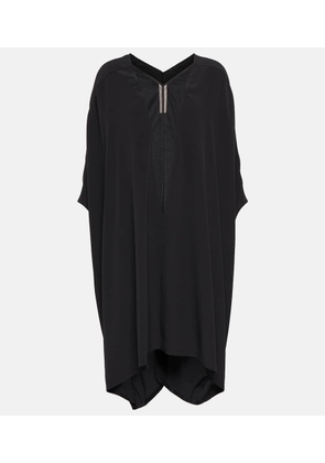Rick Owens Babel crêpe and tulle tunic
