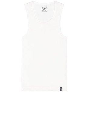 WAO The Fitted Tank in White - White. Size M (also in L, S, XL, XS).