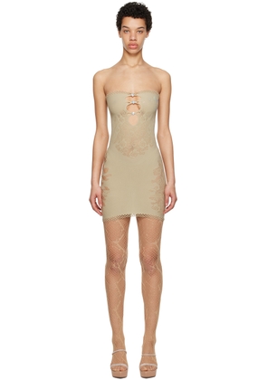 Poster Girl SSENSE Exclusive Taupe Coco Minidress