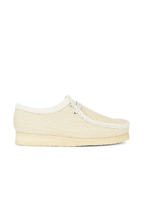 Clarks Wallabee Boot in Off White Mesh - Cream. Size 10 (also in 11, 12, 8, 9).