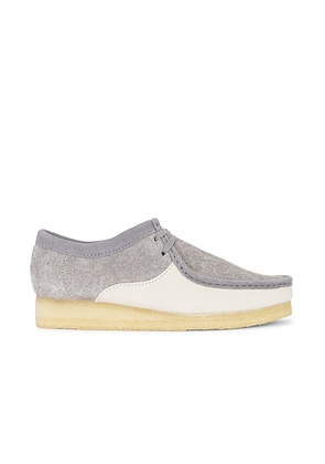 Clarks Wallabee Boot in Grey & Off White - Grey. Size 10 (also in 11, 12, 8, 9).