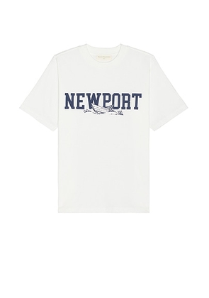 Museum of Peace and Quiet Newport T-Shirt in White - White. Size L (also in M, S, XL/1X, XS).