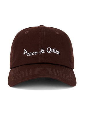 Museum of Peace and Quiet Wordmark Dad Hat in Clay - Brown. Size all.