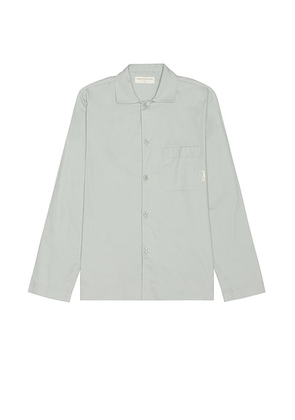 Museum of Peace and Quiet Lounge Pajama Shirt in Sage - Green. Size L (also in M, S, XL/1X, XS).