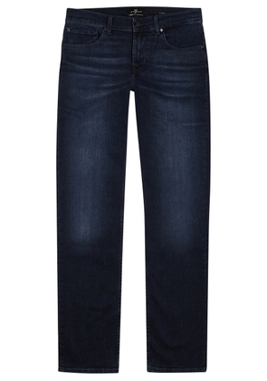 7 For All Mankind Slimmy Luxe Performance+ Dark Blue Jeans - W33/L32