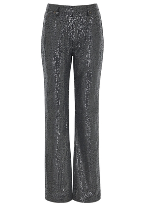Rotate Birger Christensen Sequin-embellished Straight-leg Jeans - Black - 25 (W25 / UK6 / XS)
