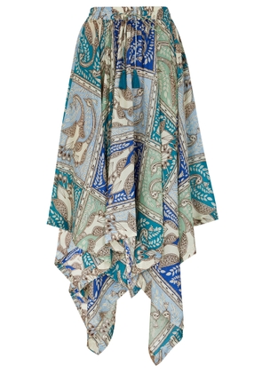 Hannah Artwear Delila Printed Silk Maxi Skirt - Multicoloured - 1 (UK8 / S)