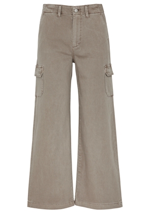 Paige Carly Wide-leg Cargo Jeans - Taupe - 24 (W24 / UK6 / XS)
