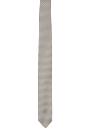 BOSS Gray Jacquard Tie