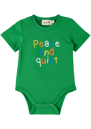 Museum of Peace & Quiet SSENSE Exclusive Baby Green Bodysuit