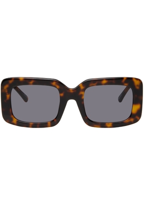 The Attico Tortoiseshell Linda Farrow Edition Jorja Sunglasses