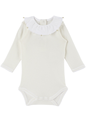 Bonpoint Baby Off-White April Jumpsuit