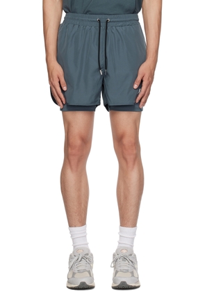 Sporty & Rich SSENSE Exclusive Blue Shorts