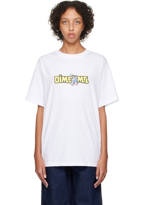 Dime White Printed T-Shirt