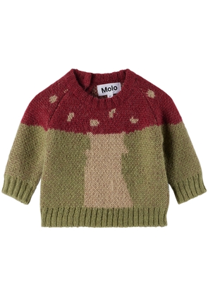 Molo Baby Red & Green Breen Sweater