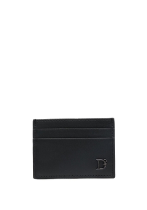 Dsquared2 logo-plaque leather cardholder - Black