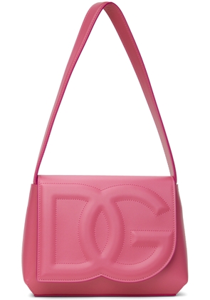 Dolce & Gabbana Pink Logo Shoulder Bag