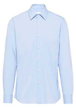 Prada long-sleeved poplin shirt - Blue
