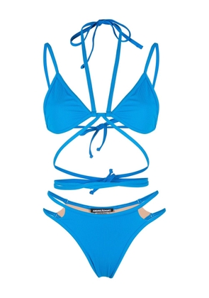 ANDREĀDAMO strappy bikini set - Blue