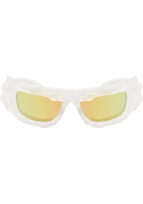 Ottolinger SSENSE Exclusive White Twisted Sunglasses