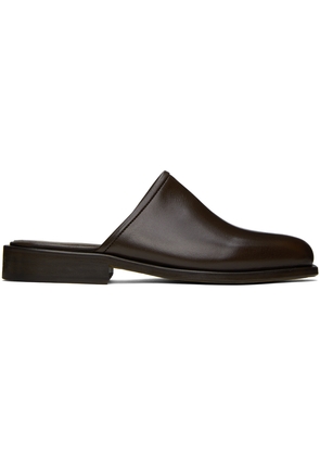 LEMAIRE Brown Square Mules