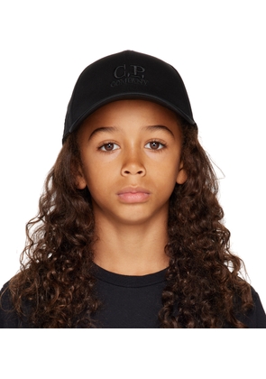 C.P. Company Kids Kids Black Embroidered Cap