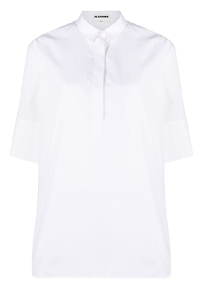 Jil Sander Friday puff-sleeve cotton shirt - White