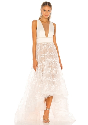 Bronx and Banco Fiona Bridal Gown in White. Size XS.