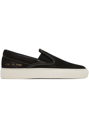 Common Projects Black Slip-On Sneakers
