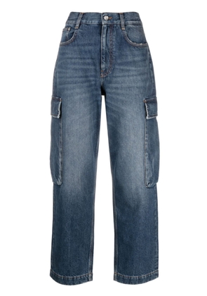 Stella McCartney cropped cargo jeans - Blue