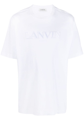 Lanvin logo-appliqué cotton T-shirt - White