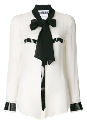 Moschino pussy bow blouse - White