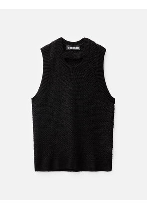 Vest In Tencel Textured Knit With Twisted Back