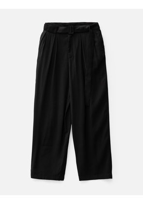Wide Summer Pants With Double Pleats And Belt