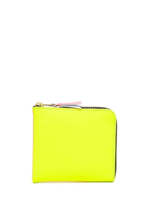 Comme Des Garçons Wallet Super Fluo zipped leather wallet - Yellow