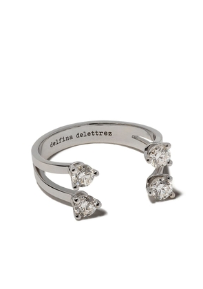Delfina Delettrez Dots diamond ring - Silver