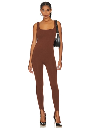 AFRM X Revolve Essential Avery Jumpsuit in Brown. Size 1X, L, M, S, XS, XXS.