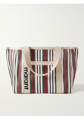 Isabel Marant - Darwen Striped Canvas-trimmed Nylon Tote - Red - One size