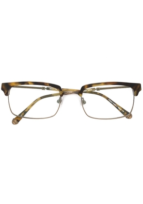 Matsuda square frame glasses - Brown