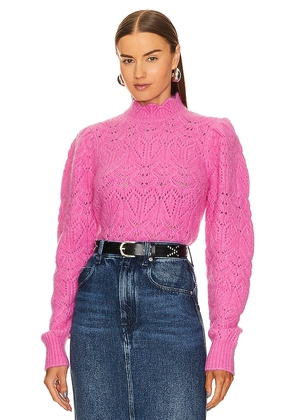Isabel Marant Etoile Galini Sweater in Pink. Size 42/10.
