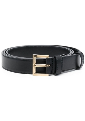 Prada logo plaque leather belt - Black