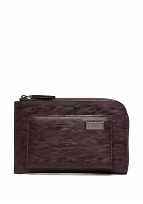 Bally textured leather wallet - Purple