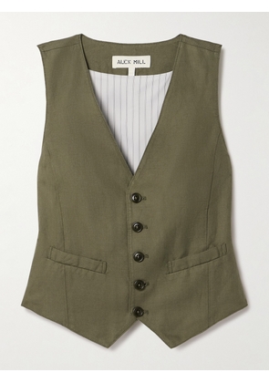 Alex Mill - Kam Linen, Tencel™ Lyocell And Cotton-blend Twill Vest - Green - x small,small,medium,large,x large