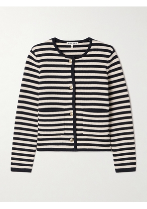 Alex Mill - Paris Striped Cotton And Cashmere-blend Jacket - Ivory - x small,small,medium,large,x large