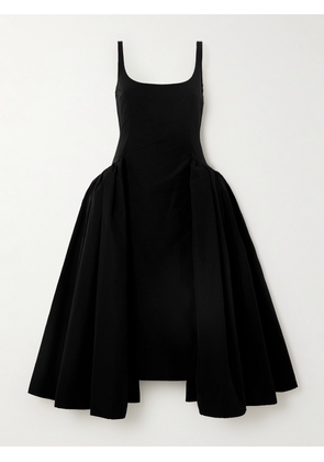 16ARLINGTON - Vezile Pleated Faille Midi Dress - Black - UK 4,UK 6,UK 8,UK 10,UK 12,UK 14,UK 16