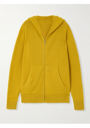 The Elder Statesman - Hooded Cashmere Sweater - Yellow - xx small,x small,small