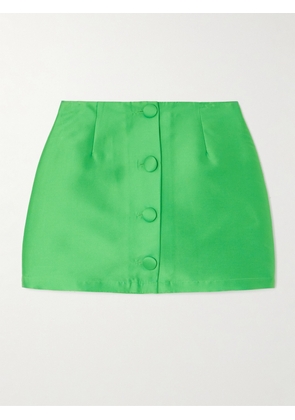 DESTREE - Lucio Taffeta Mini Skirt - Green - small,medium,large