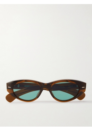 Jacques Marie Mage - Krasner Cat-eye Frame Acetate Sunglasses - Brown - One size