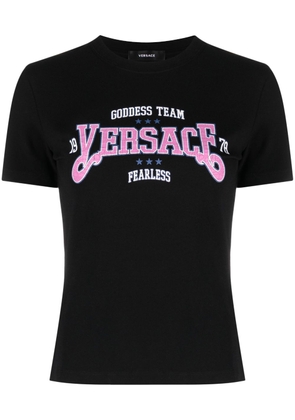 Versace logo-print T-shirt - Black