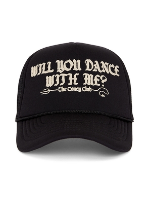 Coney Island Picnic Dance Trucker Hat in Black.